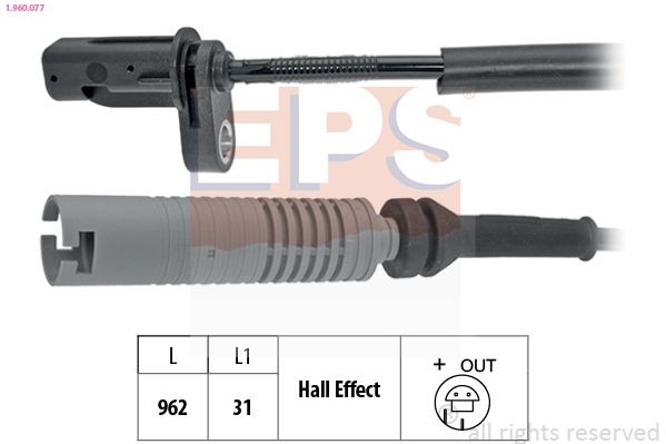 EPS 1.960.077: Andur, rattapöörete arv Made in Italy - OE Equivalent
