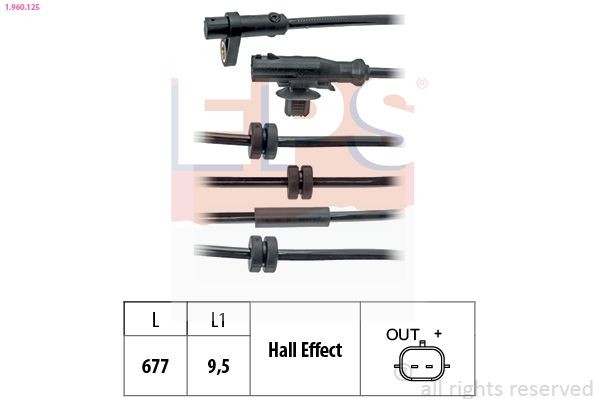 EPS 1.960.125: Sensor, ABS Made in Italy - OE Equivalent
