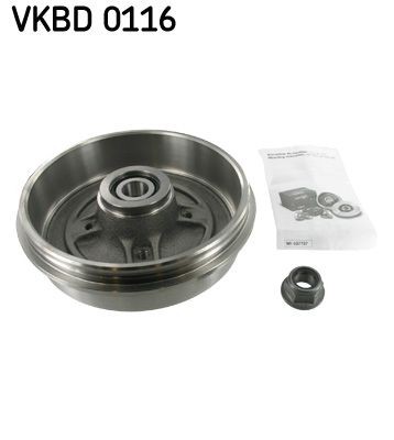 SKF VKBD 0116: Bremžu trumulis 234mm, ar integrētu riteņa rumbas gultni