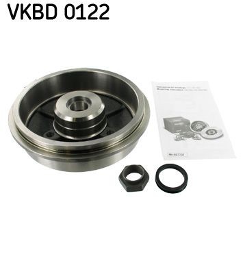 SKF VKBD 0122: Tambur frana 201mm, cu rulment roata integrat