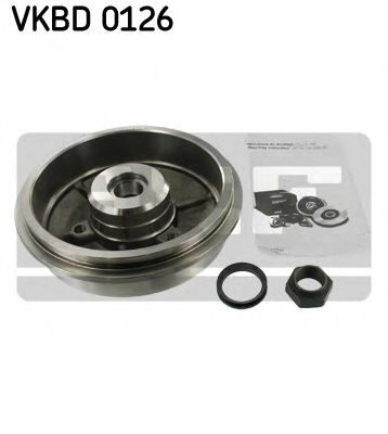 SKF VKBD 0126: Piduritrummel 201mm, koos integreeritud rattalaagriga