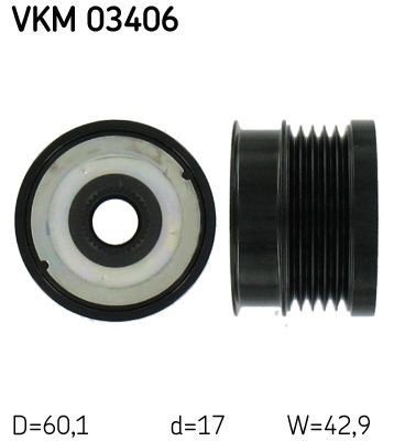 SKF VKM 03406: Sistem roata libera, generator Pt. montaj necesita scula speciala