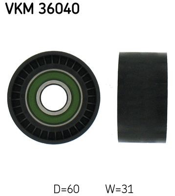 SKF VKM 36040: Rola ghidare / conducere, curea transmisie Ř: 60mm