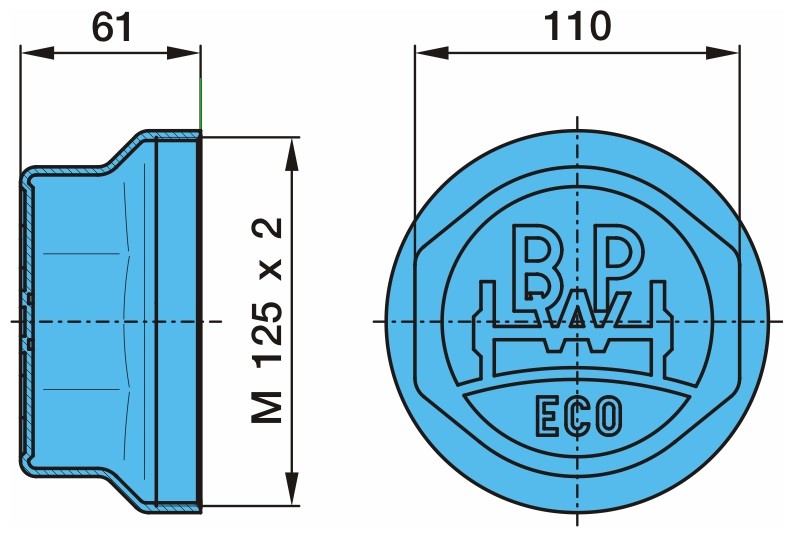BPW 03.212.24.25.0: Capac, rulment roata