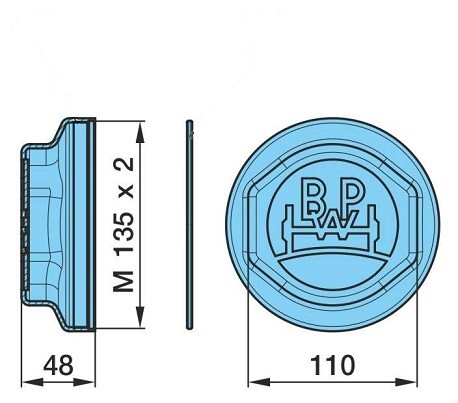 BPW 05.212.25.98.0: Capac, rulment roata
