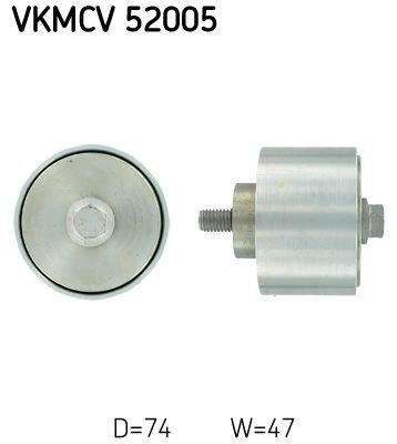 SKF VKMCV 52005: Rola ghidare / conducere, curea transmisie Ř: 74mm