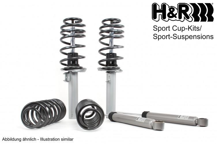 H&R 31006-2: Støddæmpere og fjedre Cup-Kit Sport-Suspensions foraksel, bagaksel