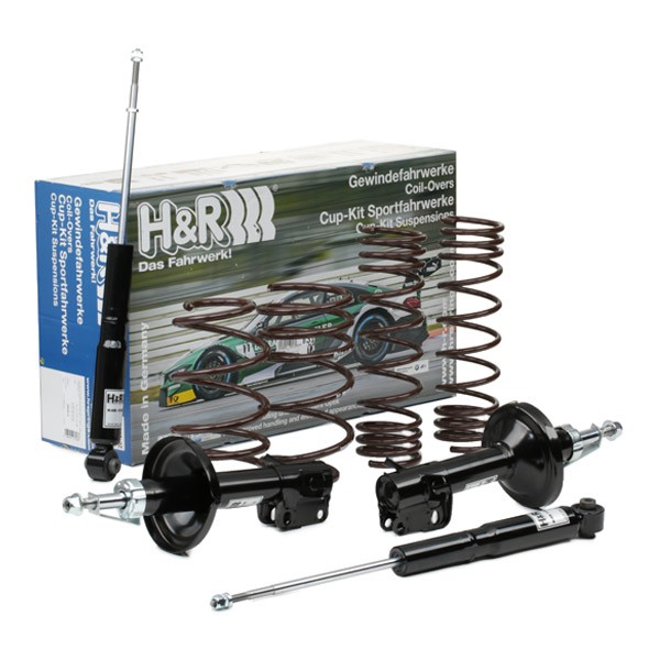 H&R 40540-4: Æassiikomplekt, vedrud / pehmendus Cup-Kit Comfort-Suspensions Esisild, Tagasild