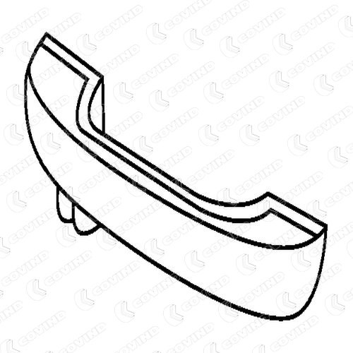 COVIND 2FH/111: Handtag, motorhuvslås Vänster, ytter