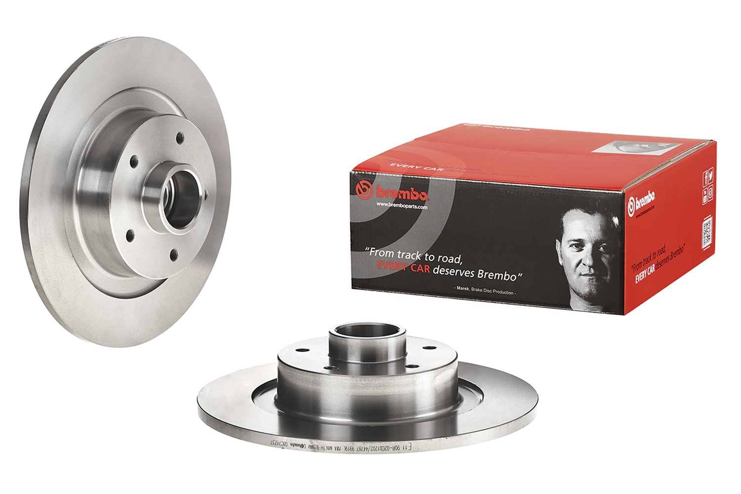 BREMBO 08.C742.37: Piduriketas PRIME LINE - With Bearing Kit Ø: 290mm, täis, Ø: 290mm, koos rattalaagri komplektiga, koos ABS-andurirõngaga, koos kruvidega