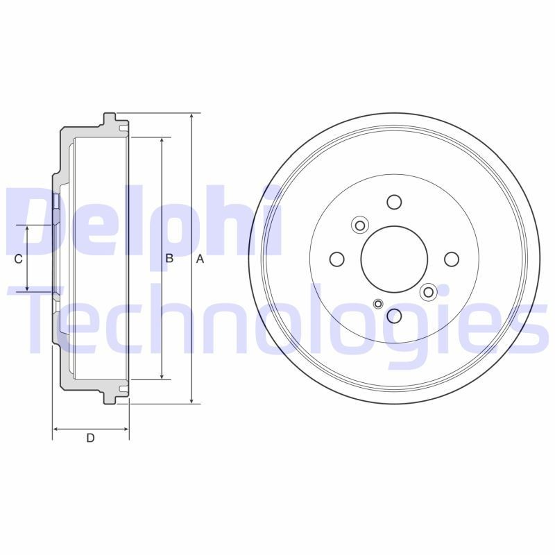 DELPHI BF565: Piduritrummel 273mm