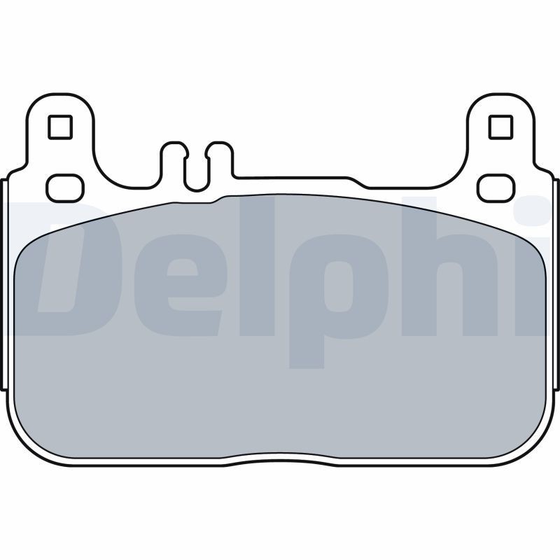DELPHI LP3512: Plăcuțe de frână fara accesorii, cu tabla anti scartait