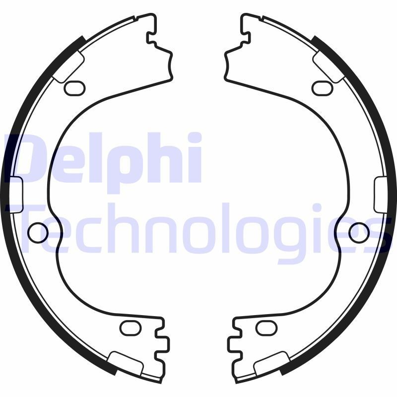DELPHI LS2166: Piduriklotside komplekt, seisupidur