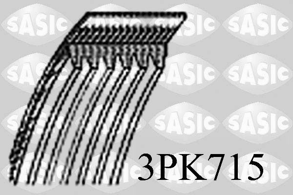 SASIC 3PK715: Soonrihm 715mm, Ribide arv: 3
