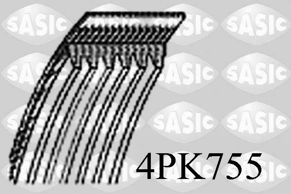 SASIC 4PK755: Soonrihm 755mm, Ribide arv: 4