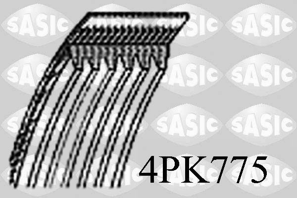 SASIC 4PK775: Soonrihm 775mm, Ribide arv: 4