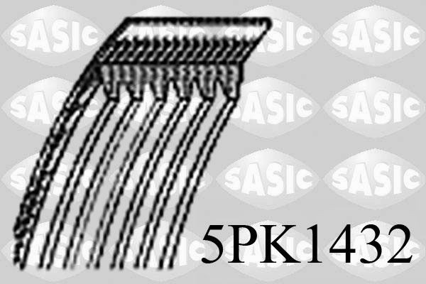 SASIC 5PK1432: Soonrihm 1432mm, Ribide arv: 5