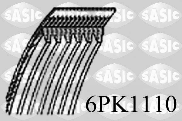 SASIC 6PK1110: Soonrihm 1110mm, Ribide arv: 6