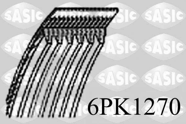 SASIC 6PK1270: Soonrihm 1270mm, Ribide arv: 6