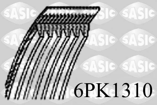 SASIC 6PK1310: Soonrihm 1310mm, Ribide arv: 6