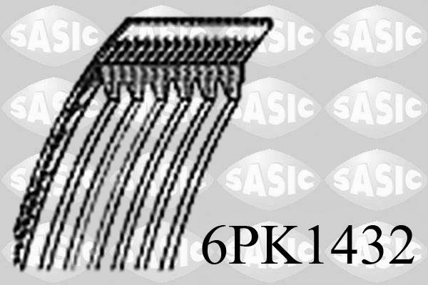 SASIC 6PK1432: Soonrihm 1432mm, Ribide arv: 6