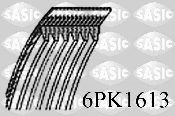 SASIC 6PK1613: Soonrihm 1613mm, Ribide arv: 6
