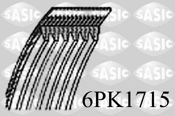 SASIC 6PK1715: Soonrihm 1715mm, Ribide arv: 6