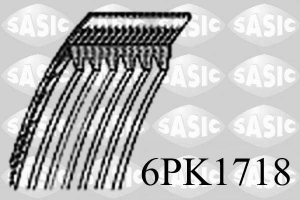 SASIC 6PK1718: Soonrihm 1718mm, Ribide arv: 6
