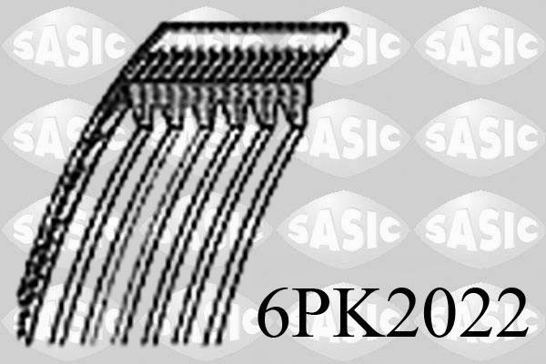SASIC 6PK2022: Soonrihm 2022mm, Ribide arv: 6