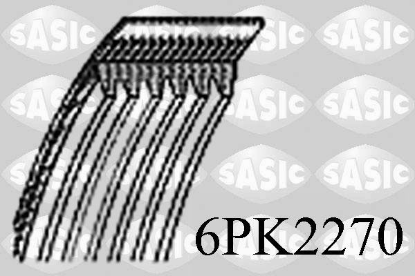 SASIC 6PK2270: Soonrihm 2270mm, Ribide arv: 6