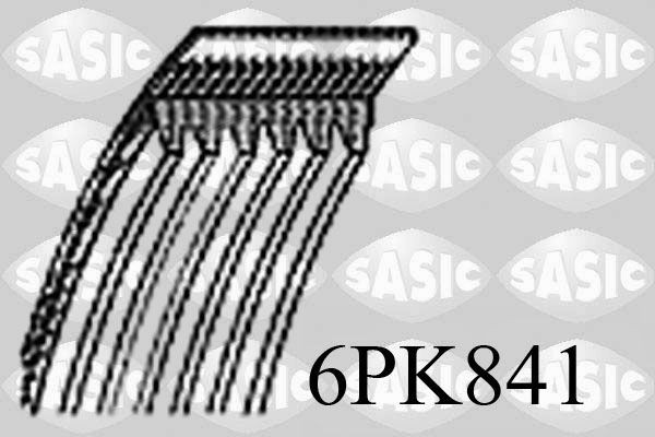 SASIC 6PK841: Soonrihm 841mm, Ribide arv: 6