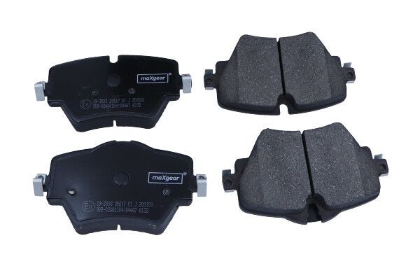 MAXGEAR 19-3593: Plăcuțe de frână punte fata, cu suruburi etrier