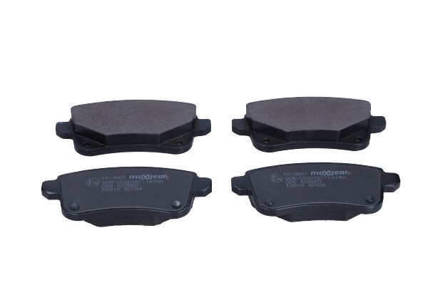 MAXGEAR 19-3607: Plăcuțe de frână cu suruburi etrier