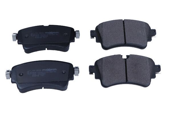 MAXGEAR 19-3609: Piduriklotsid Tagasild, koos pidurisadula kruvidega