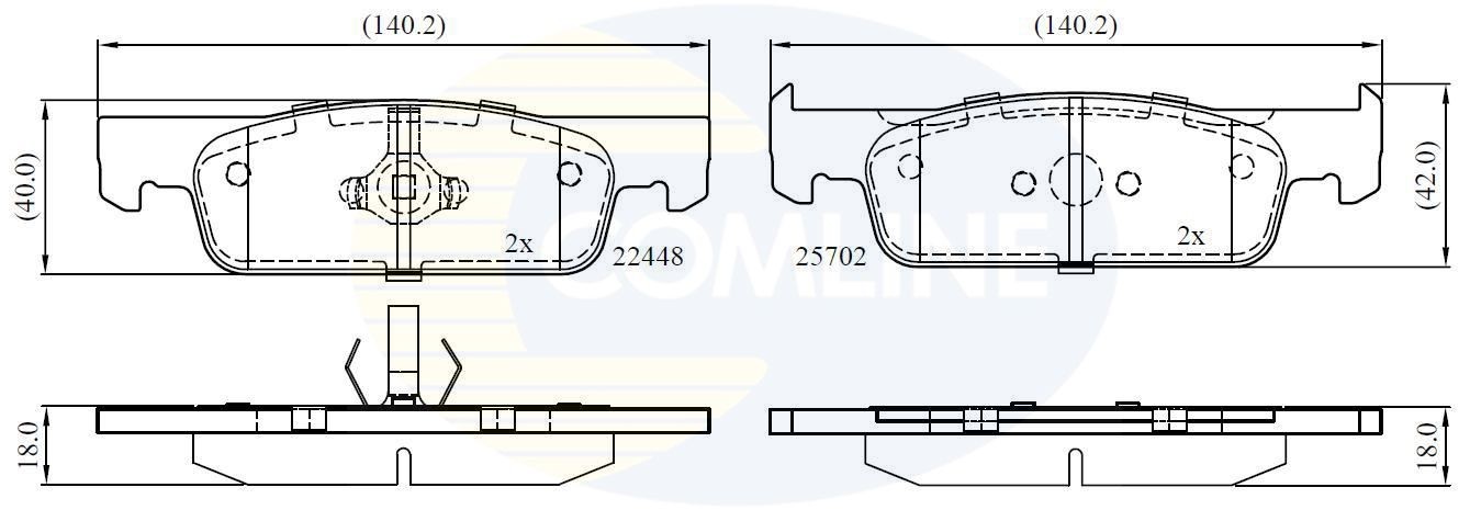 COMLINE CBP02398: Piduriklotsid