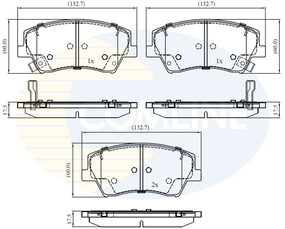 COMLINE CBP32343: Piduriklotsid
