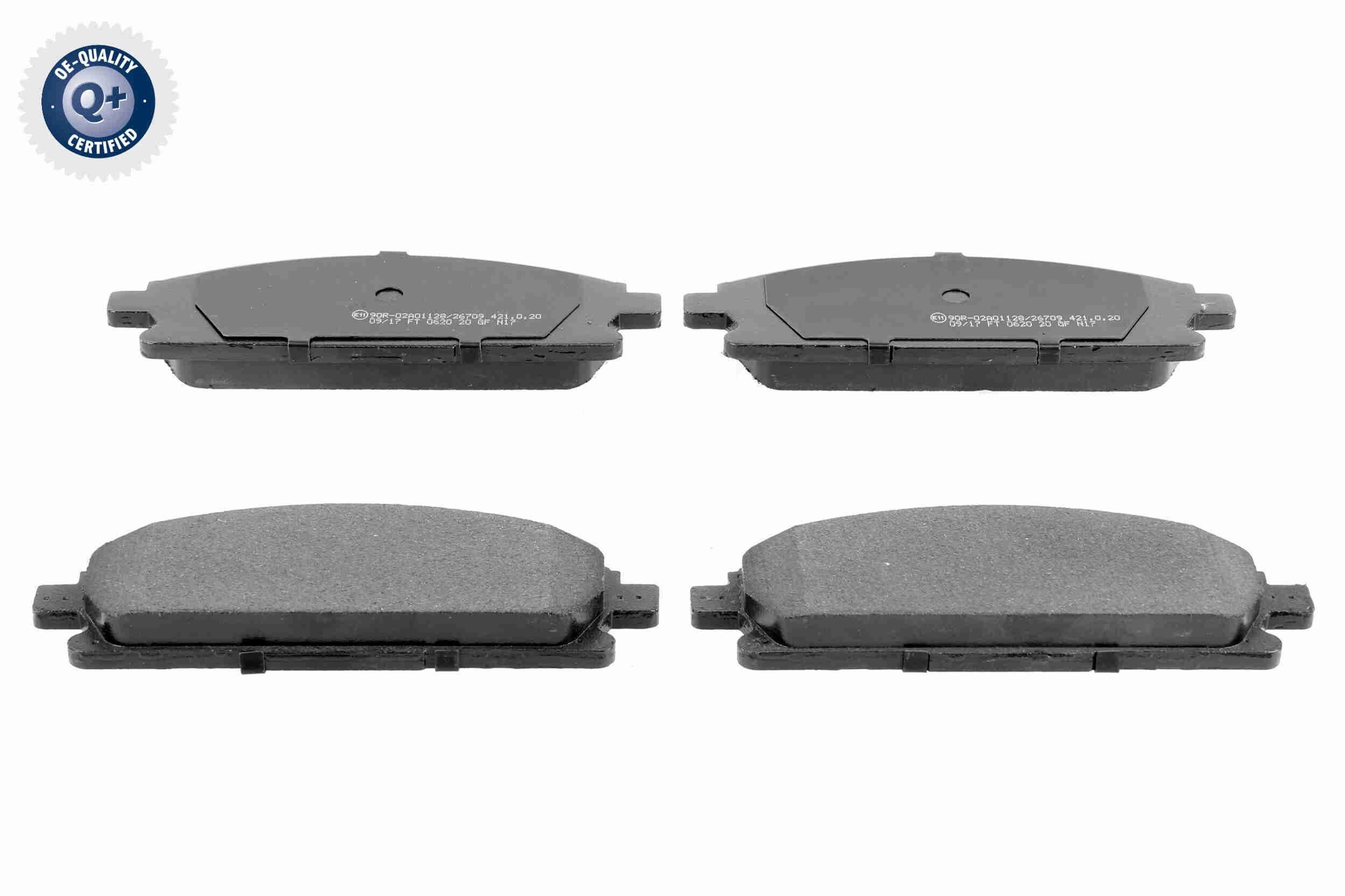 ACKOJA A38-0034: Piduriklotsid Q+, original equipment manufacturer quality Esisild