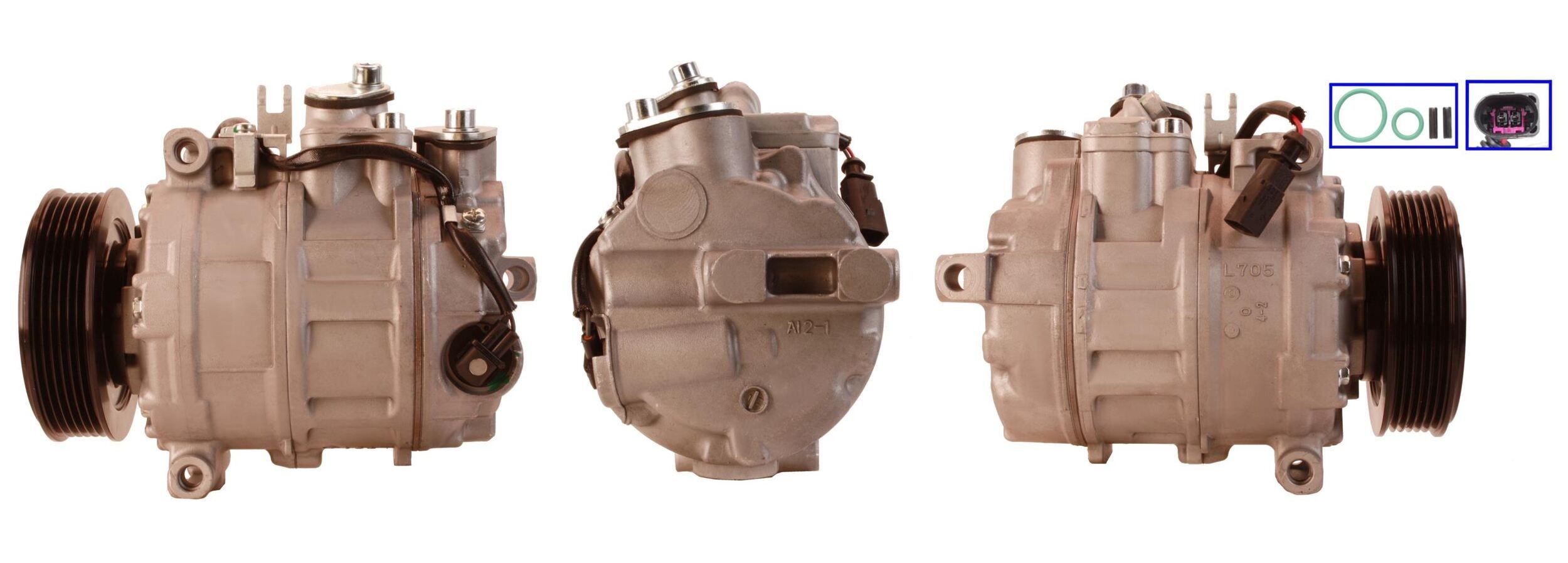 LUCAS ACP540: Ilmastoinnin kompressori Tiivisteillä