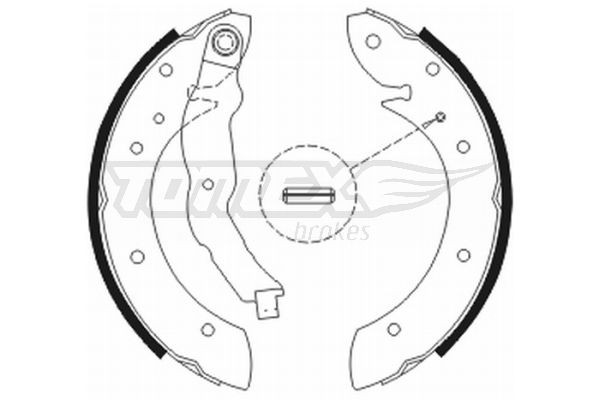 TOMEX brakes TX 20-79: Kit ganasce freni Assale posteriore