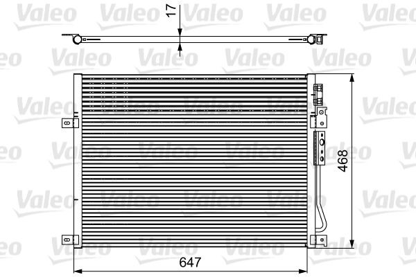 VALEO 814086: Kondensor, klimatanläggning utan avfuktare