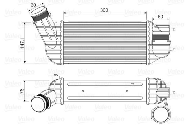 VALEO 818345: Intercooler fara supapa AGR