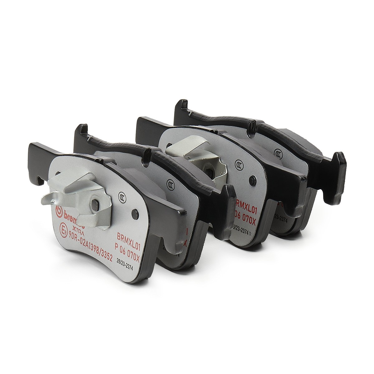 BREMBO P 06 070X: Plăcuțe de frână XTRA LINE fara accesorii, cu tabla anti scartait