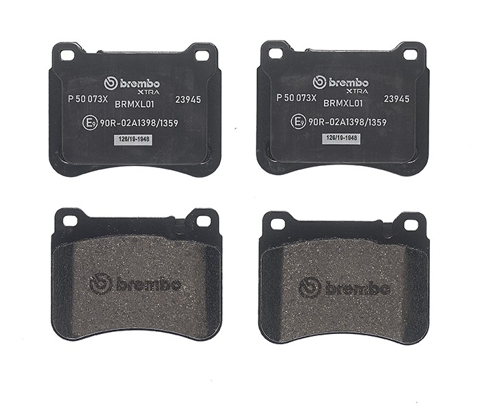 BREMBO P 50 073X: Plăcuțe de frână XTRA LINE fara accesorii, cu tabla anti scartait