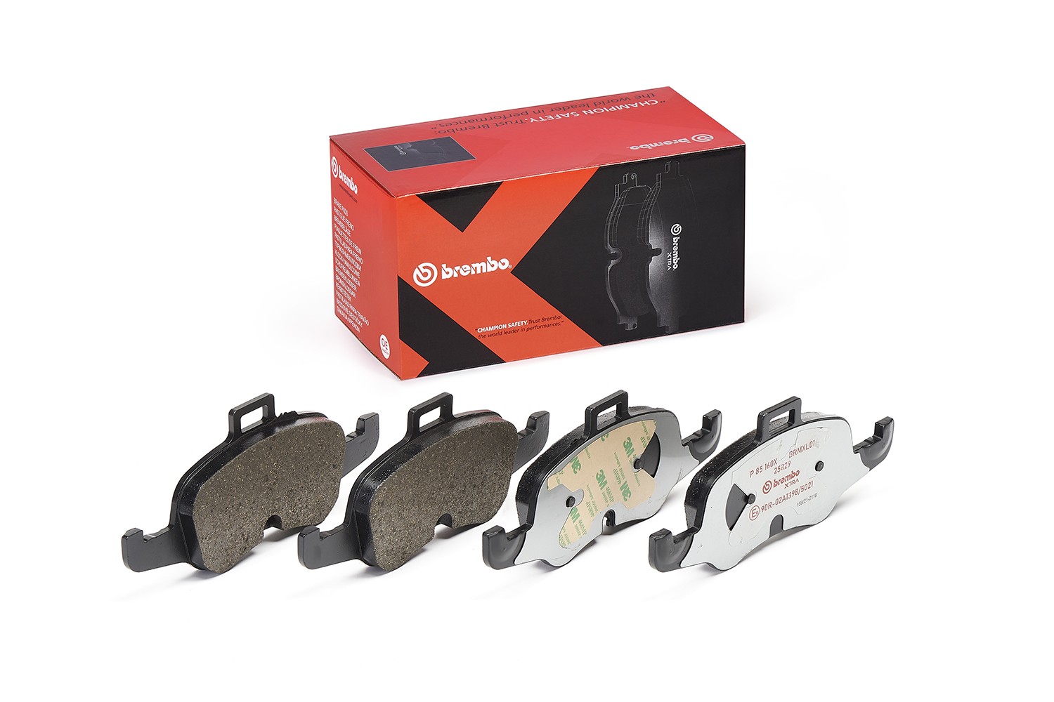 BREMBO P 85 160X: Plăcuțe de frână XTRA LINE fara accesorii, cu tabla anti scartait