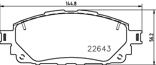 MINTEX MDB3988: Remblokken Met toebehoren