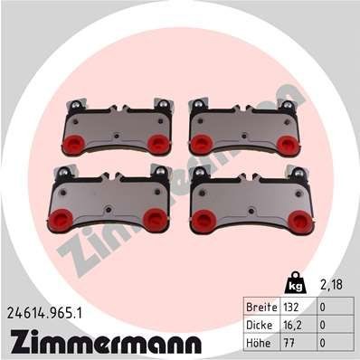ZIMMERMANN 24614.965.1: Plaquettes de frein rd:z La photo correspond au contenu de la livraison