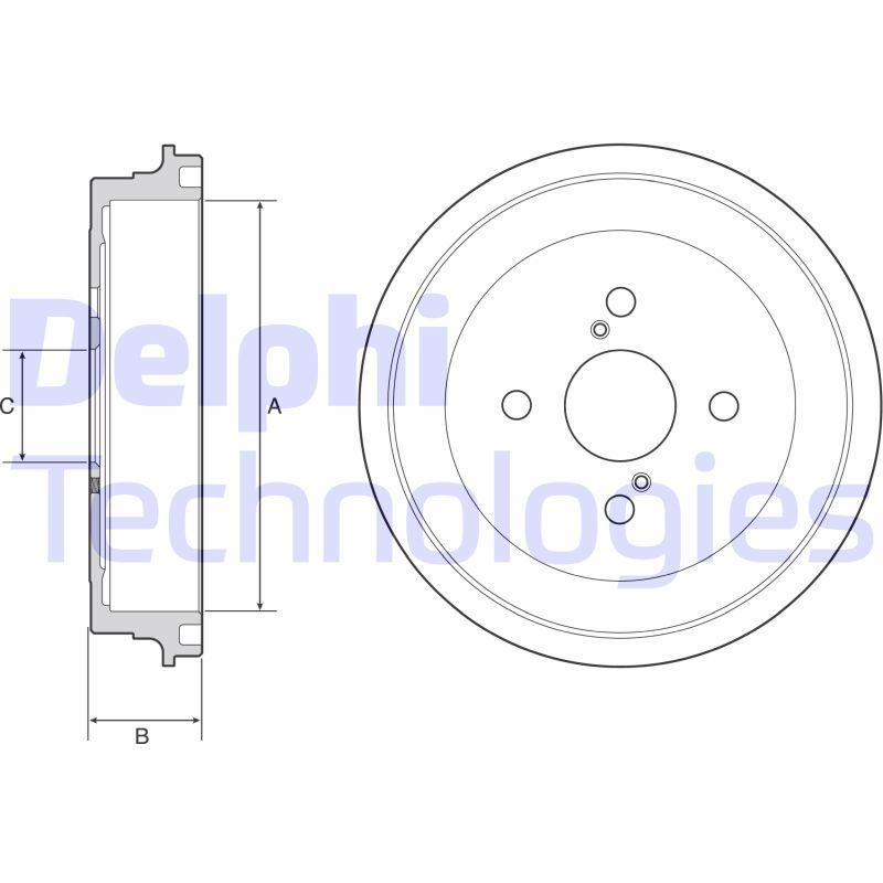 DELPHI BF547: Piduritrummel 252mm