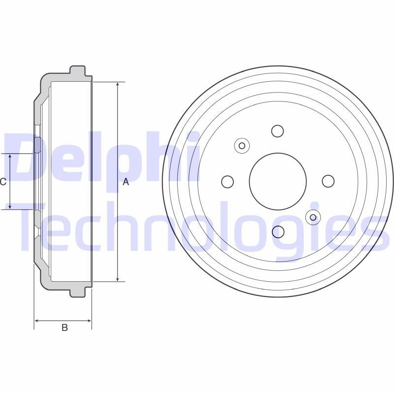 DELPHI BF548: Piduritrummel 230mm