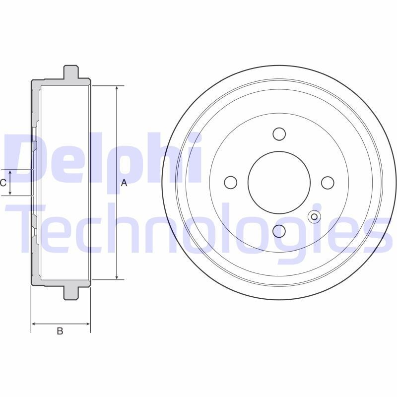 DELPHI BF549: Piduritrummel 240mm