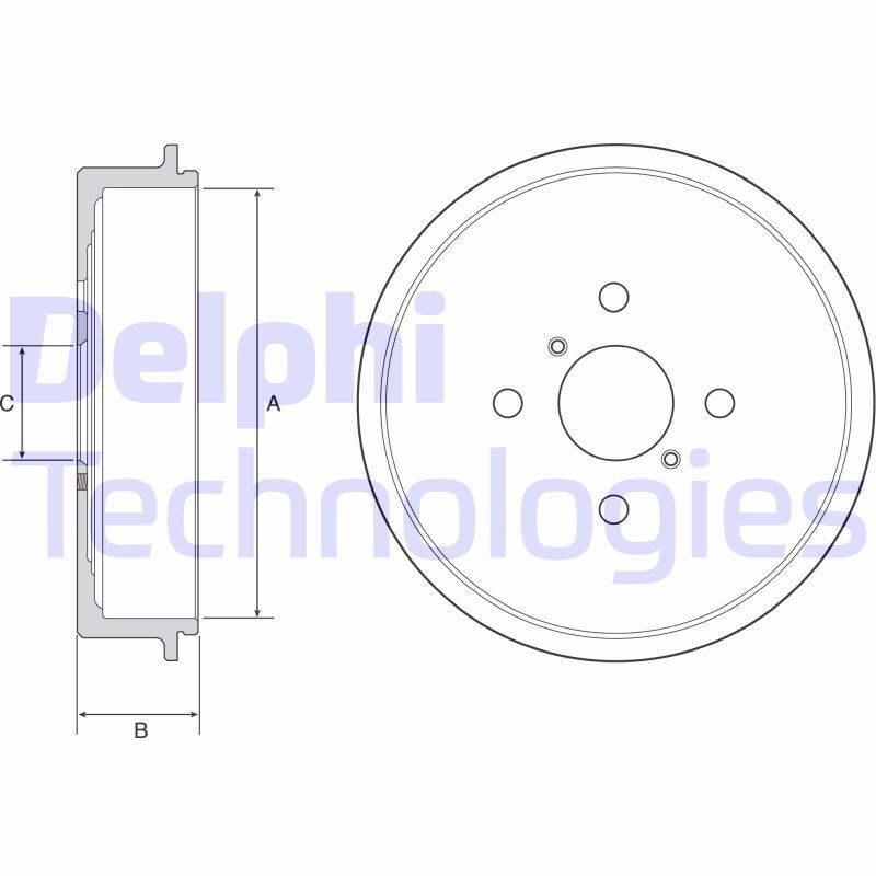 DELPHI BF552: Piduritrummel 243mm